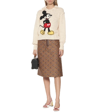 Shop Gucci X Disney® Wool Sweater In Beige