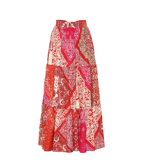 ralph lauren tiered maxi skirt
