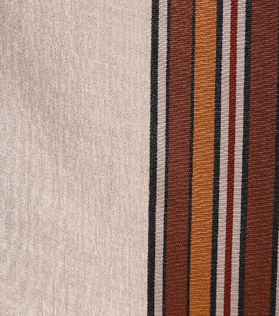 Loro Piana The Suitcase Stripe Silk-blend Poncho In Beige