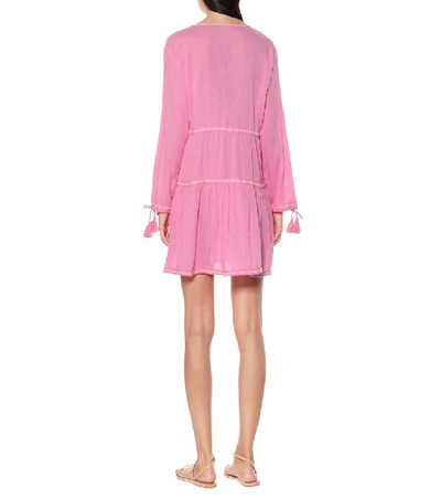 Shop Melissa Odabash Millie Cotton Minidress In Pink