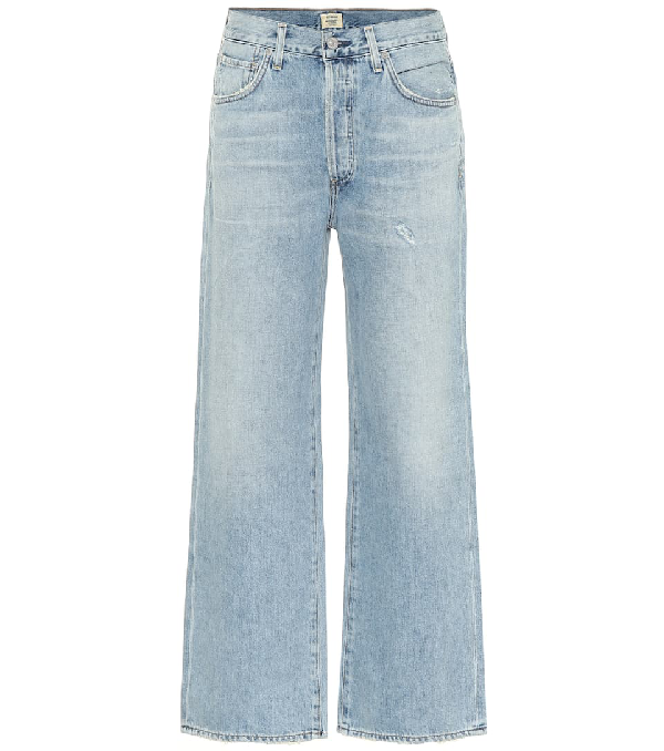 mid rise wide leg jeans