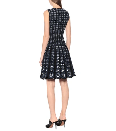 Shop Alaïa Stretch-knit Dress In Black