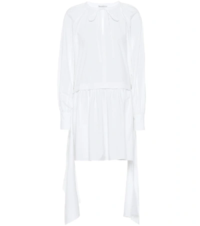 Shop Jw Anderson Cotton-poplin Minidress In White