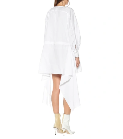 Shop Jw Anderson Cotton-poplin Minidress In White