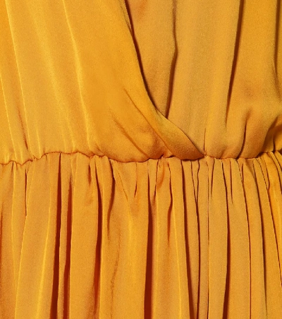 Shop Arje Indira Silk Maxi Dress In Yellow
