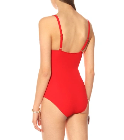 Shop Melissa Odabash Lisbon Swimsuit In Red