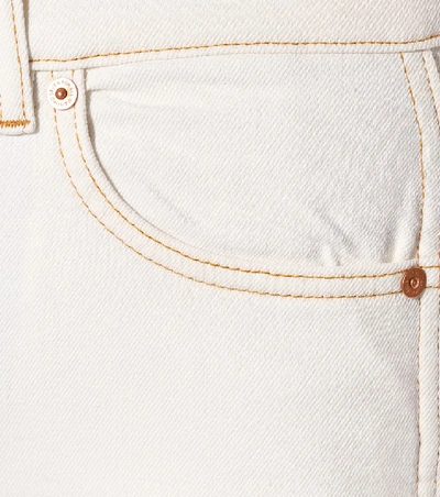 Shop 7 For All Mankind Erin High-rise Straight Jeans In White