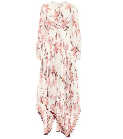 Shop Zimmermann Corsage Floral Maxi Dress In Pink