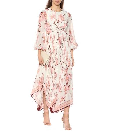 Shop Zimmermann Corsage Floral Maxi Dress In Pink