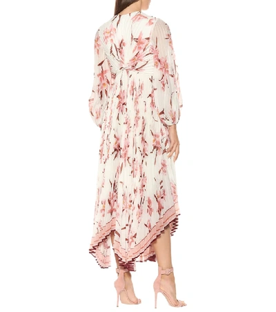 Shop Zimmermann Corsage Floral Maxi Dress In Pink