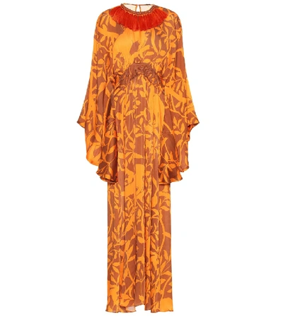 Shop Johanna Ortiz Perpetual Existence Maxi Dress In Orange