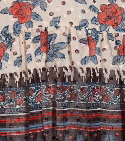 Shop Ulla Johnson Reese Floral Silk Georgette Dress In Multicoloured