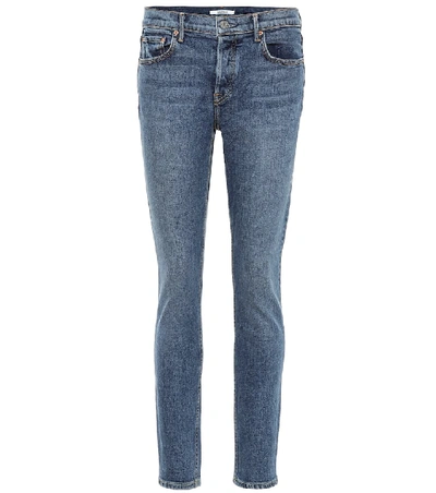 Shop Grlfrnd Yasmin Mid-rise Skinny Jeans In Blue