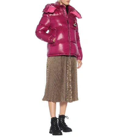 Shop Moncler Wilson Puffer Jacket In Pink
