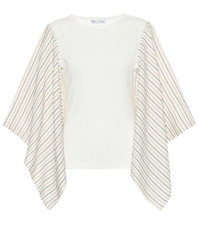 Shop Jw Anderson Cotton-blend Top In White