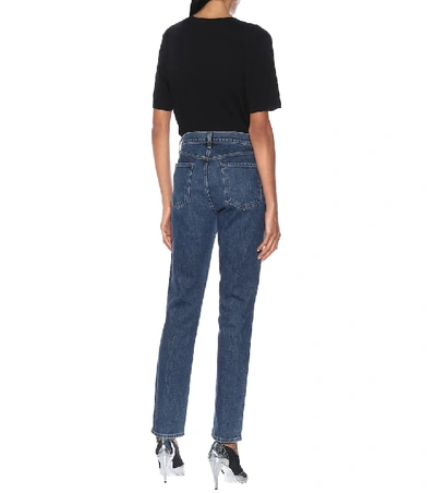 Shop J Brand Ruby High-rise Cropped Skinny Jeans In Blue