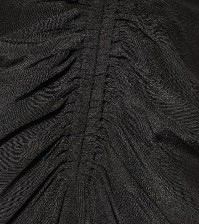Shop Isabel Marant Albi Silk Midi Dress In Black