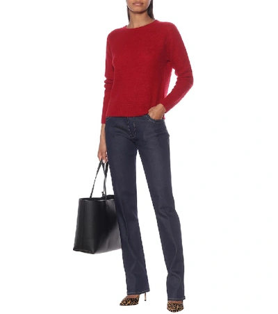 Shop Max Mara Ciad Cashmere And Silk Sweater In Red