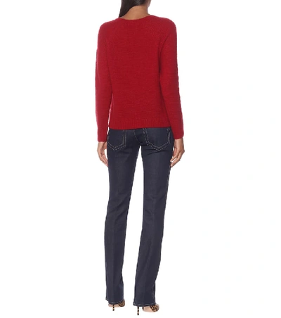 Shop Max Mara Ciad Cashmere And Silk Sweater In Red