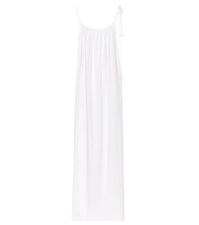 Shop The Row Dresia Cotton Maxi Dress In White