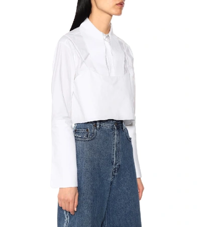 Shop Acne Studios High-rise Denim Culottes In Blue