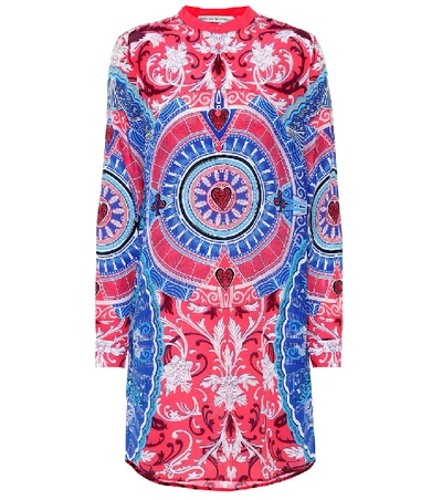 Mary Katrantzou Embroidered Shirt Dress In Red | ModeSens