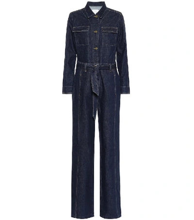 Shop Frame Vintage Denim Jumpsuit In Blue