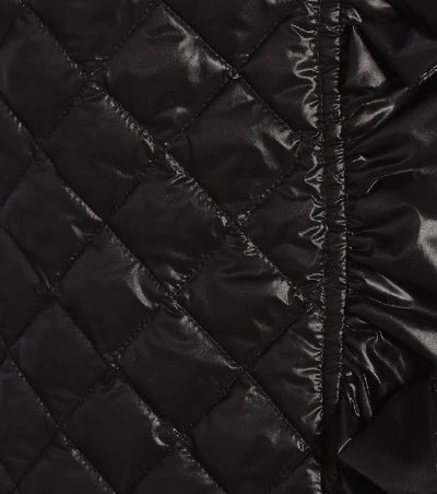 Shop Moncler Quilted High-rise Skirt In Black