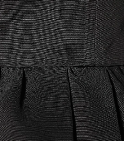 Shop Self-portrait Asymmetrical Peplum Top In Black