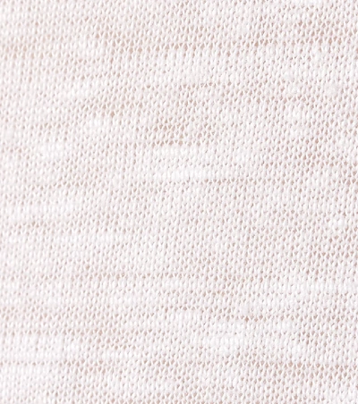 Isabel Marant Étoile Kranger Short-sleeve Linen V-neck Tee In White