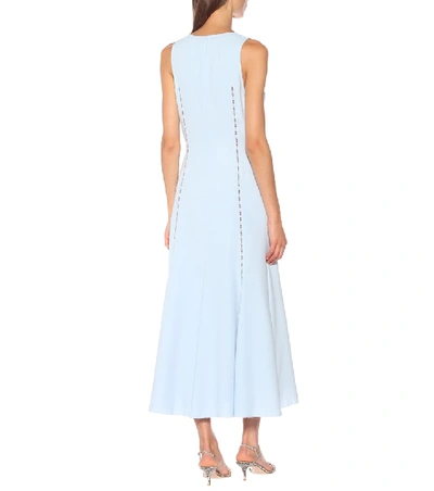 Shop Gabriela Hearst Annabelle Wool And Silk Dress In Blue