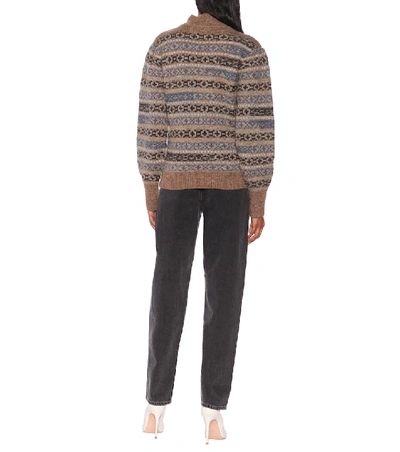 Shop Isabel Marant Étoile Ned Intarsia Wool Sweater In Multicoloured