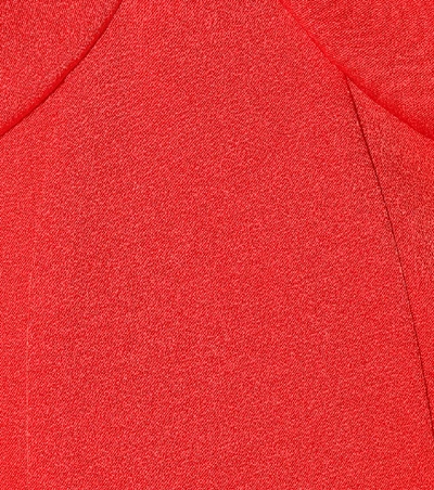 Shop Galvan Phoebe Crêpe Jumpsuit In Red