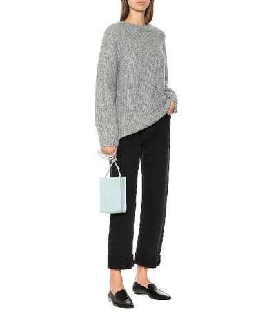 Shop Helmut Lang Ghost Wool-blend Sweater In Grey