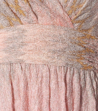Shop Missoni Knit Minidress In Pink