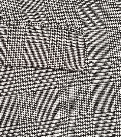 Shop Ben Taverniti Unravel Project Check Wool-blend Blazer In Grey