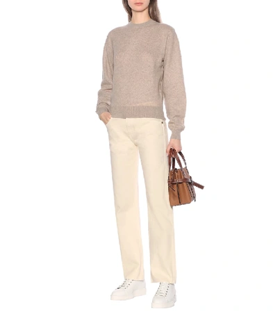Shop Khaite Viola Cashmere Sweater In Beige