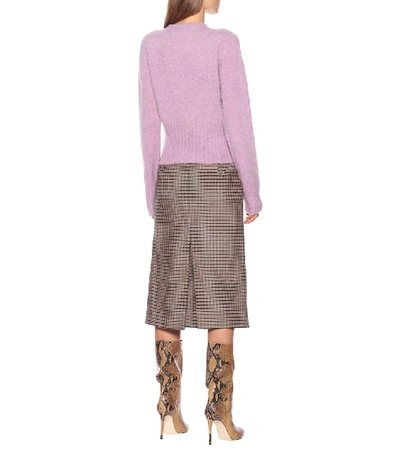 Shop Victoria Beckham Wool Sweater In Purple