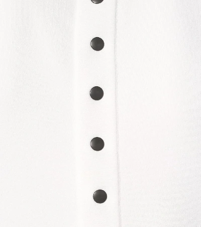 Shop Alaïa Stretch-knit Midi Dress In White