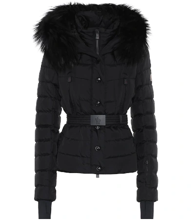 Moncler Grenoble Beverley Technic Nylon Down Jacket W/fur In Black |  ModeSens