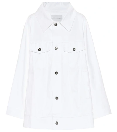 Shop Matthew Adams Dolan Cotton-blend Jacket In White