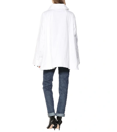 Shop Matthew Adams Dolan Cotton-blend Jacket In White