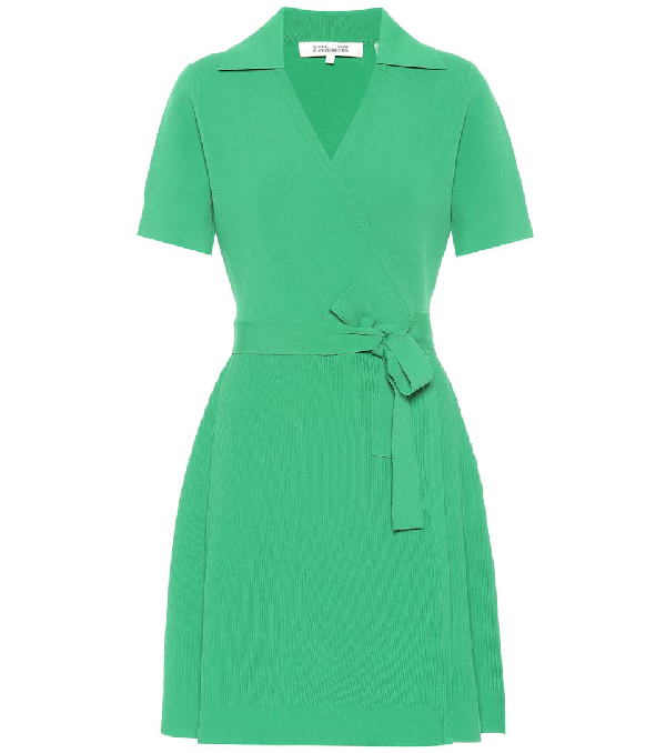 dvf mini wrap dress