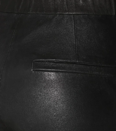 Shop Isabel Marant Étoile Iany Leather Leggings In Black