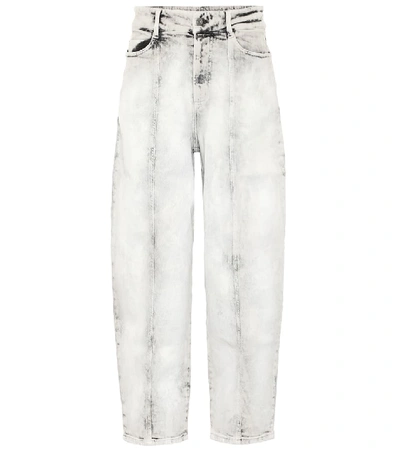Shop Stella Mccartney Wide-leg Stretch-denim Jeans In White