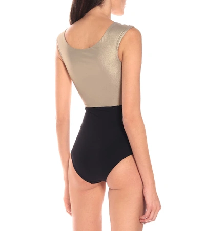 Shop Karla Colletto Carmelle Swimsuit In Gold