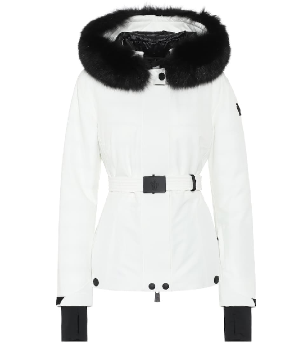 Moncler Grenoble Laplance Fur-trimmed Ski Jacket In White | ModeSens