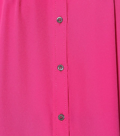 Shop N°21 Silk-blend Crêpe Shirt In Pink
