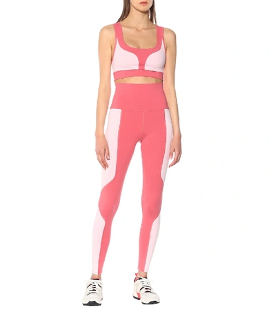 Shop Live The Process Colorblocked Leggings In Pink