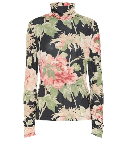 Shop Zimmermann Espionage Floral Top In Black